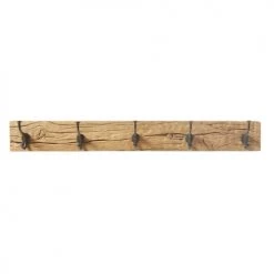 Maisons Du Monde Portemanteaux Et Patères Patère 5 Crochets En Bois Recyclé Et Métal Noir