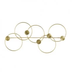 Maisons Du Monde Portemanteaux Et Patères Patère 5 Crochets En Métal Doré Et Laiton