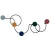Maisons Du Monde Portemanteaux Et Patères Patère 5 Crochets En Métal Noir Et Multicolores -Meubles de cuisine Soldes patere 5 crochets en metal noir et multicolores 1000 12 12 227234 1