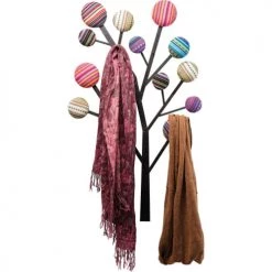 Kare Design Portemanteaux Et Patères Patère 6 Crochets Arbre En Acier Et Coton -Meubles de cuisine Soldes patere 6 crochets arbre en acier et coton 2