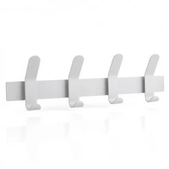 Zone Denmark Portemanteaux Et Patères Patère Acier Gris Clair 4 Crochets