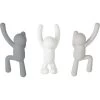Umbra Portemanteaux Et Patères Patère Bonhomme Buddy (lot De 3) Gris - Blanc