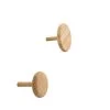 Arne Lykke Portemanteaux Et Patères Patère Bouton (lot De 2) Bois Clair -Meubles de cuisine Soldes patere bouton lot de 2 bois clair