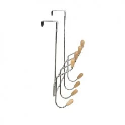 Compactor Portemanteaux Et Patères Patère De Porte 8 Crochets En Bois -Meubles de cuisine Soldes patere de porte 8 crochets en bois 2