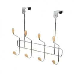 Compactor Portemanteaux Et Patères Patère De Porte 8 Crochets En Bois