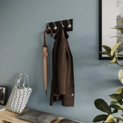 Potiron Paris Portemanteaux Et Patères Patère En Bois Et Métal Noir Et Or -Meubles de cuisine Soldes patere en bois et metal noir et or 1