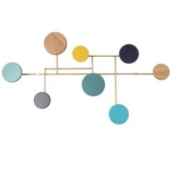 Maisons Du Monde Portemanteaux Et Patères Patère En Métal Doré 8 Crochets Multicolores