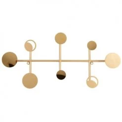 Maisons Du Monde Portemanteaux Et Patères Patère En Métal Doré Effet Miroir Et Lunes