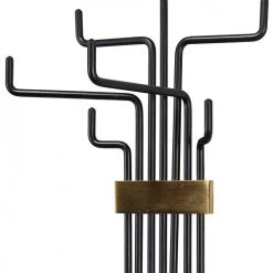 House Doctor Portemanteaux Et Patères Patère En Métal Noir Et Laiton -Meubles de cuisine Soldes patere en metal noir et laiton 2