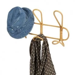 Compactor Portemanteaux Et Patères Patère En Rotin 45 X 10 X H.25 Cm -Meubles de cuisine Soldes patere en rotin 45 x 10 x h 25 cm 3