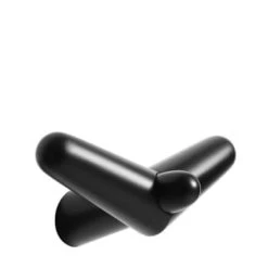 WOUD Portemanteaux Et Patères Patère Noire En Bois De Chêne -Meubles de cuisine Soldes patere noire en bois de chene 1