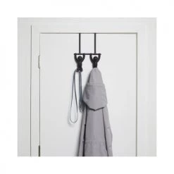 Umbra Portemanteaux Et Patères Patères Haut De Porte Buddy Pvc Noir -Meubles de cuisine Soldes pateres haut de porte buddy pvc noir 5