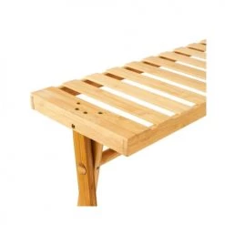 Wadiga Portemanteaux Et Patères Portant Vêtements En Bambou 3 étagères - 100x43x160cm -Meubles de cuisine Soldes portant vetements en bambou 3 etageres 100x43x160cm 2