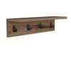 Toilinux Portemanteaux Et Patères Porte Manteau Avec 4 Accroches L.60 Cm Marron -Meubles de cuisine Soldes porte manteau avec 4 accroches l 60 cm marron