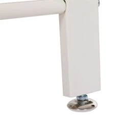 Calicosy Portemanteaux Et Patères Porte-manteau Blanc Avec étagères à Chaussures Et Crochets H183 Cm -Meubles de cuisine Soldes porte manteau blanc avec etageres a chaussures et crochets h183 cm 4