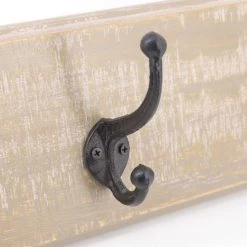 MOYCOR Portemanteaux Et Patères Porte-manteau En Bois Beige L48 -Meubles de cuisine Soldes porte manteau en bois beige l48 2