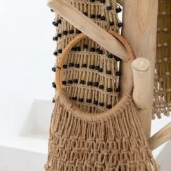 Bazar Bizar Portemanteaux Et Patères Porte Manteau En Bois De Teck Naturel -Meubles de cuisine Soldes porte manteau en bois de teck naturel 4