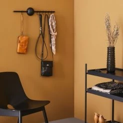 WOUD Portemanteaux Et Patères Porte-manteau Mural Chêne Noir -Meubles de cuisine Soldes porte manteau mural chene noir 1