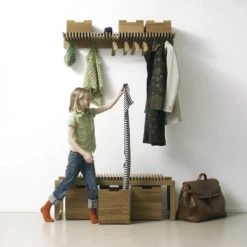 Skagerak Portemanteaux Et Patères Porte-manteau Mural En Teck -Meubles de cuisine Soldes porte manteau mural en teck 4