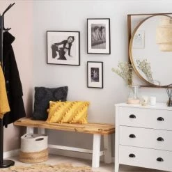 Beliani Portemanteaux Et Patères Porte-manteau Noir -Meubles de cuisine Soldes porte manteau noir 1