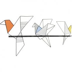 Kare Design Portemanteaux Et Patères Porte-manteau Oiseaux Origami En Acier L114 -Meubles de cuisine Soldes porte manteau oiseaux origami en acier l114 4