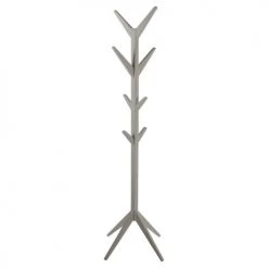 Toilinux Portemanteaux Et Patères Porte-manteau Sur 4 Pieds En Mdf Avec 8 Accroches Gris