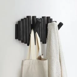 Umbra Portemanteaux Et Patères Porte Manteaux 5 Crochets Noir 38x17cm -Meubles de cuisine Soldes porte manteaux 5 crochets noir 38x17cm 1