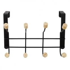 The Home Deco Factory Portemanteaux Et Patères Porte-manteaux à Suspendre Noir -Meubles de cuisine Soldes porte manteaux a suspendre noir 2