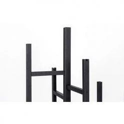 Woodman Portemanteaux Et Patères Porte-manteaux Design Bois Massif Noir -Meubles de cuisine Soldes porte manteaux design bois massif noir 2