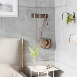 Umbra Portemanteaux Et Patères Porte Manteaux Flip 3 Hook Bois Gris -Meubles de cuisine Soldes porte manteaux flip 3 hook bois gris 3