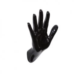 Thelermont Upton Portemanteaux Et Patères Porte Manteaux Résine Main Stop Noir