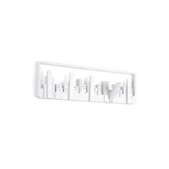 Umbra Portemanteaux Et Patères Porte Manteaux Skyline Bois Blanc -Meubles de cuisine Soldes porte manteaux skyline bois blanc 1