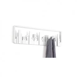 Umbra Portemanteaux Et Patères Porte Manteaux Skyline Bois Blanc -Meubles de cuisine Soldes porte manteaux skyline bois blanc 2