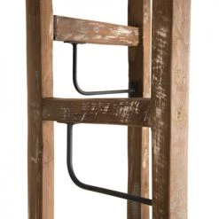 MACABANE Portemanteaux Et Patères Portemanteau 3 Ventaux En Teck Recyclé Et Métal -Meubles de cuisine Soldes portemanteau 3 ventaux en teck recycle et metal 4