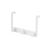 Wadiga Portemanteaux Et Patères Portemanteau De Porte 3 Crochets En Métal Et ABS Blanc 30x8,5x20cm -Meubles de cuisine Soldes portemanteau de porte 3 crochets en metal et abs blanc 30x8 5x20cm