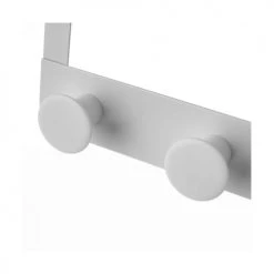 Wadiga Portemanteaux Et Patères Portemanteau De Porte 4 Crochets En Métal Et ABS Blanc 35x8,5x20cm -Meubles de cuisine Soldes portemanteau de porte 4 crochets en metal et abs blanc 35x8 5x20cm 2