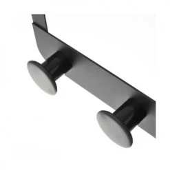 Wadiga Portemanteaux Et Patères Portemanteau De Porte 4 Crochets En Métal Et ABS Noir 35x8,5x20cm -Meubles de cuisine Soldes portemanteau de porte 4 crochets en metal et abs noir 35x8 5x20cm 3