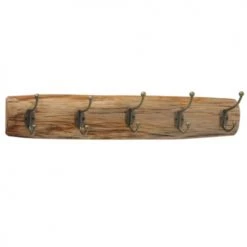 Wadiga Portemanteaux Et Patères Portemanteau Mural à 5 Accroches - 55x10x10cm