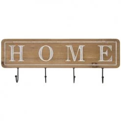 Wadiga Portemanteaux Et Patères Portemanteau Mural Bois 4 Accroches 60x3x22cm