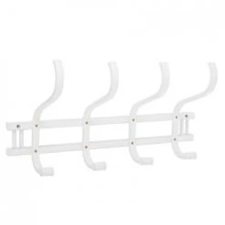 Wadiga Portemanteaux Et Patères Portemanteau Mural En Bois Blanc