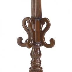 MOYCOR Portemanteaux Et Patères Portemanteau Rotatif En Bois D'acajou Marron H190 -Meubles de cuisine Soldes portemanteau rotatif en bois d acajou marron h190 2