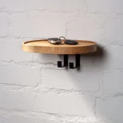 WOODEK Portemanteaux Et Patères Portemanteaux Mural Avec 2 Patères En Chêne Massif Huilé 9 WOODEK Portemanteaux Et Patères Portemanteaux Mural Avec 2 Patères En Chêne Massif Huilé -Meubles de cuisine Soldes portemanteaux mural avec 2 pateres en chene massif huile 2