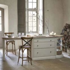 Maisons Du Monde Îlots Et Dessertes Table Pour îlot Central Cuisine Modulable En Pin Recyclé Ivoire L110 -Meubles de cuisine Soldes table pour ilot central cuisine modulable en pin recycle ivoire l110 1000 5 28 209989 1