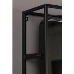 Dutchbone Portemanteaux Et Patères Vestiaire D'entrée Avec Miroir En Métal Et Cannage -Meubles de cuisine Soldes vestiaire d entree avec miroir en metal et cannage 5